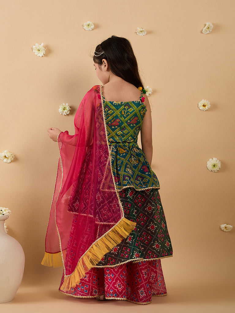 2-Piece Multi-Color Kota Lehenga And Choli (L25011215)