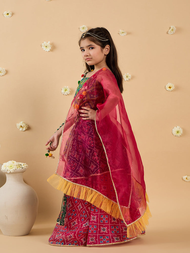 2-Piece Multi-Color Kota Lehenga And Choli (L25011215)