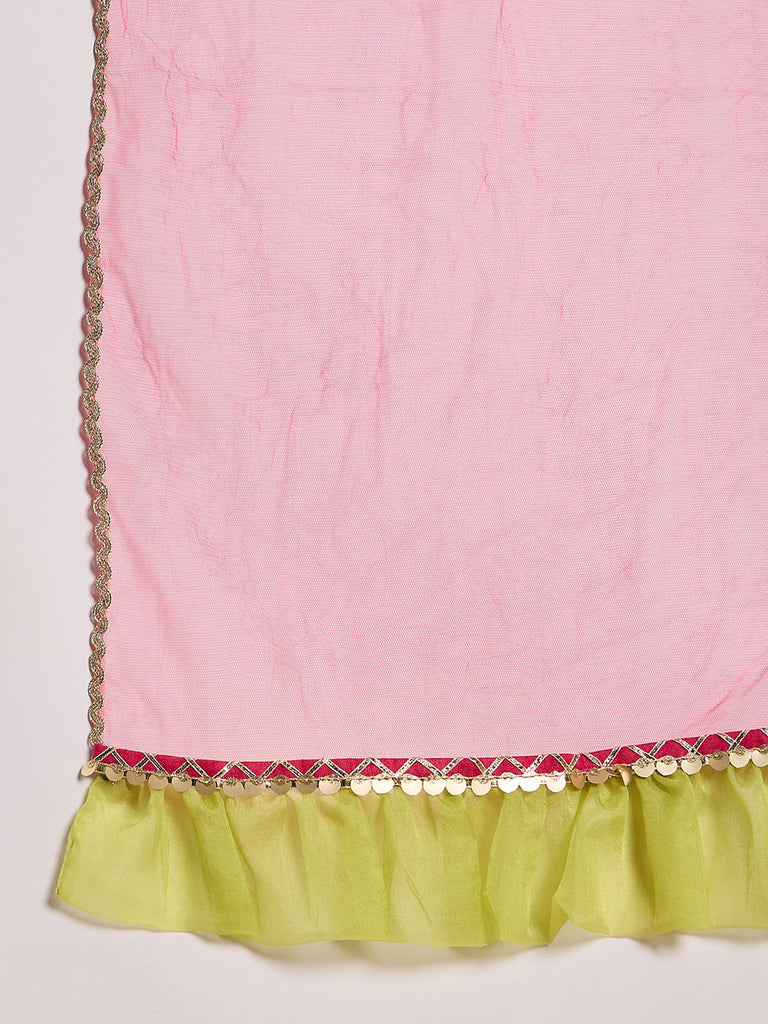 3-Piece Magenta Lehenga, Choli And Dupatta (L25012723)